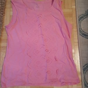 Talbots bubble gum pink tank
